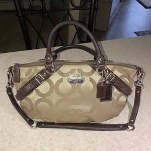 Authentic Coach Signature Satchel/Shoulder Bag
